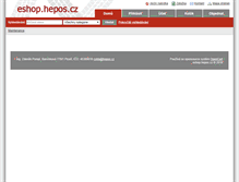 Tablet Screenshot of eshop.hepos.cz