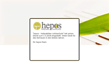 Tablet Screenshot of hepos.de